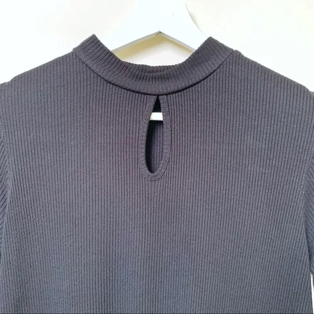 3/$30 RVCA Mockneck Ribbed Mini Dress - Picture 3 of 6